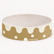 Butter Donut Paper Park scratcher showing its rounded resting surface
